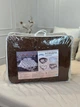 Ковдра полуторна відкрита двостороння з вовни Arda Pure Wool 21445 150х210 см шоколадна 5149165 - зображення 10