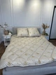 Одеяло полуторное закрытое зимнее из шерсти Leri Max Pure Wool 21500 150х210 см бежевое 5150422 - изображение 10