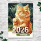 Календарь A4 перекидной настенный Рыжий кот 13 листов (art. 269045а4) - изображение 1