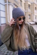 Шапка-вушанка з ангори Zefur One size сіра - изображение 6