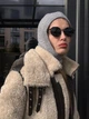 Балаклава капор в'язаний жіночий Zefur One size сірий - изображение 6