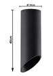 Світильник стельовий Sollux Penne 40 1xGU10/40W/230V чорний (SL.0110) - изображение 4