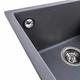 Мойка для кухни VALESO гранит RUBA 440x440мм квадратная врезная без сифона серая PLS-A47301 - изображение 3