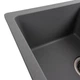 Гранитная мойка для кухни Platinum 6250 ZIRKONE матовый Серый металлик - изображение 13