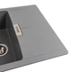 Гранитная мойка для кухни Platinum 6250 ZIRKONE матовый Серый металлик - изображение 12
