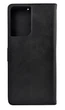 Чехол книжка Leather Flip для Motorola G06 на магните с подставкой черный - изображение 2