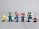 Набір Фігурок Супер Маріо Super Mario Bros Луїджі Йоші Жаба Ослик Luigi Yoshi Toad Donkey 18 шт герої гри 3-7 см - зображення 5