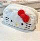 Пенал плюшевый Котик с бантом Hello Kitty стиль – мягкий пенал 20×11 см - изображение 2