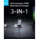 Зарядний пристрій Anker GaNPrime 100W 2xUSB-C PD + 1xUSB-A Foldable Silver (A2688341) - зображення 6