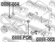 Ролик натяжной Febest (0888FOR) - изображение 2