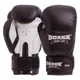 Рукавички боксерські шкіряні BOXER (2023_Чорно-білий_10_унції) - изображение 1