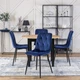 Комплект из 4 мягких кресел Just Relax ROBIN Navy Blue velour - изображение 13