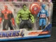 Набір фігурок Marvel Танос/Людина Павук/Халк/Капітан Америка/Залізна людина 15 см - зображення 3