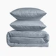 Простынь MBM HOME "Лунное сияние" 240x260 см облачный серый (BL-FS-16 CLOUDY GRAY) - изображение 4