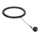 Zestaw HMS Hula hop HHW02 czarny z wypustkami i obciążnikiem + pas BR163 czerwony (5907695552805) - obraz 3