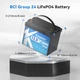 Акумулятор Kepworth LiFePO4 12V 100Ah 1280W MINI Smart Bluetooth (літій залізо фосфатний АКБ з BMS) - зображення 2