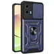 Чехол Fiji Camera Defence для Motorola G24 бампер с защитой камеры и подставкой Dark Blue - изображение 1