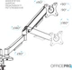 Настільне кріплення для двох моніторів OfficePro MA512B з газліфтом 17-32" 2-9 кг Black (MA512B) - зображення 13