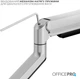 Настільне кріплення для монітора OfficePro MA601G з пружиною 17-40" 2-12 кг Gray - зображення 10