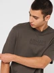 Футболка хлопковая длинная мужская Armani Exchange 253105017 2XL Коричневая (1159845873) - изображение 5