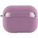 Силиконовый футляр с микрофиброй для наушников Airpods Pro 3 Лиловый / Lilac Pride - изображение 3