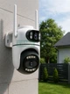 Уличная WiFi IP-камера двойная с двумя объективами 8МП, поворотная, онлайн видеонаблюдение, ночное видение защита IP66, датчик движения, приложение, Белая - изображение 8