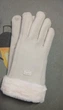 Перчатки сенсорные женские зимние экозамш Okpoint на меху молочные one size (142811M) - изображение 7