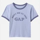Футболка хлопковая короткая женская GAP 609754139 XL Синяя ( 1159846270) - изображение 4