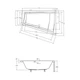 Ванна акрилова Besco Intima Duo 170x125, ліва (соло), без ніг (#WAID 170 NL) - изображение 2