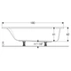 Ванна акрилова Geberit Selnova Square 180x80 з ніжками - изображение 4