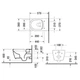 Унітаз підвісний Duravit Me by Starck 37х57 см з кришкою, білий (2529092600/0020092600) - изображение 3