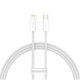 Кабель Baseus DYNAMIC SERIES TYPE-C TO LIGHTNING 20W 1M WHITE (CALD000002) - зображення 1