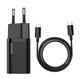 Сетевое зарядное устройство Baseus Super Silicone PD Charger 25W with Cable Type-C Блок + Кабель - изображение 1