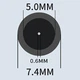 Кабель-переходник PD 65W Type-C на DC 7.4x5.0x0.6 на 18.5-20V вольт 1.5 м для подзарядки ноутбука Dell с триггером (1.5 метра) Power Delivery и другой техники от повербанка powerbank и зарядного устройства Cenda - изображение 2