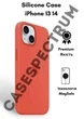 Чехол силиконовый OEG Shell Guard Silicone case with Magnetic Ring MagSafe для Apple iPhone 13 14 6,1” Nectarine - изображение 1