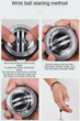 Тренажер гироскопический для кистей рук Gyro Ball Fiyozi LED PRO W5D-B. Кистевой тренажер / Гиробол / Эспандер - изображение 5