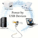 Компактный USB вентилятор с часами и гибкой ножкой — мини вентилятор для ноутбука, ПК, павербанка - изображение 2