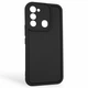 Чехол силиконовый Soft Touch для TECNO Spark Go 2022 (KG5m) черный (Полная защита камеры) - изображение 1