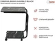 Приставний столик на колесах Fabrika BRAIN Marble Black (FK-W4098-01) - изображение 7