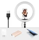 Кольцевая LED лампа диаметр 12"-028 (30 см) с пультом Black 1 крепл.тел USB (Без штатива) - изображение 7
