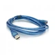 Дата кабель USB 2.0 AM/AF 3.0m ferrite transparent blue Voltronic (YT-AM/AF-3.0TBL) (262873) - изображение 2