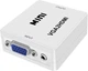 Mini VGA to HDMI адаптер з аудіо, перетворювач VGA2HDMI 1080P для ПК, ноутбуків, телевізорів і проекторів - зображення 1