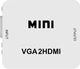 Mini VGA to HDMI адаптер з аудіо, перетворювач VGA2HDMI 1080P для ПК, ноутбуків, телевізорів і проекторів - зображення 3