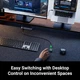Коммутатор USB-A,USB-C UGREEN CM687 адаптер с 2 кабелями передачи данных USB-C и пультом дистанционного управления Black (25098) - изображение 7