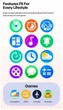 Смарт-годинник Zeblaze Btalk 2 Lite (голосові дзвінки, тонометр, пульсиметр) протиударний та водостійкий. blue - изображение 13