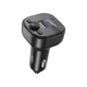 Bluetooth FM-трансмиттер XO BCC18 USB-A OTG/USB-C Black (BCC18.black) - изображение 1