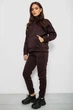 Спортивний костюм жіночий на флісі, колір шоколадний, 257R85 XL 257R85 (127064_864520) - изображение 3