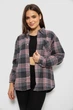 Рубашка женская в клетку, цвет серо-персиковый, XL, 244R1070-2 - изображение 2
