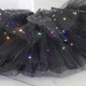 Юбка пачка с LED подсветкой чёрная, 3 слоя фатина, праздничная светящаяся юбка для девочки, рост 116-140 см - изображение 2