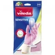 Перчатки хозяйственные Vileda Sensitive Латексные Для деликатных работ Размер M (8001940003320) - изображение 1